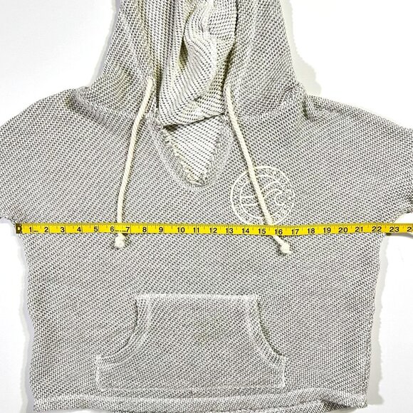 Surf Style Gulf Shore Grey Knit Hoodie - Women's Size S - Style B1702SSRM - Picture 7 of 10
